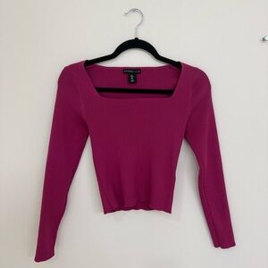 Sincerely Jules Fuchsia Women’s  Long Sleeve Top Size Large
